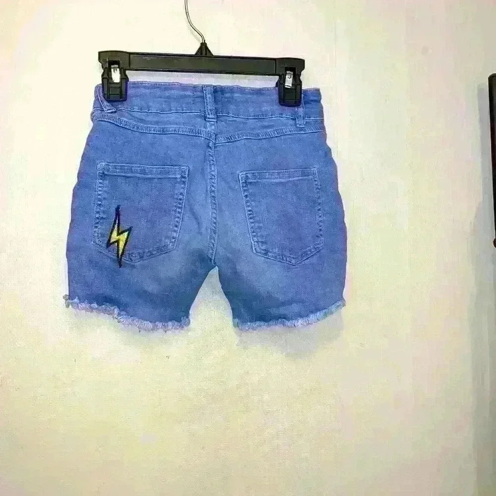Girls Paris Blues Shorts Size 8 - Picture 2 of 4